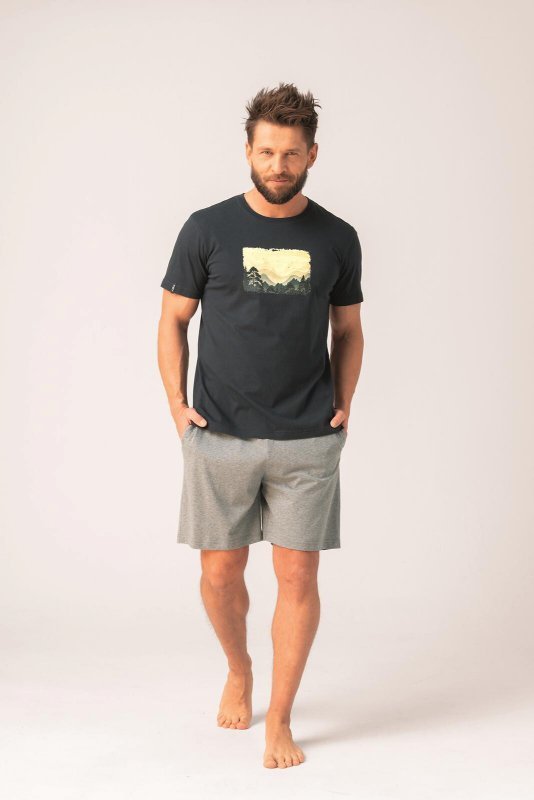 Piżama Key MNS 637 A26 kr/r 3XL-4XL męska
