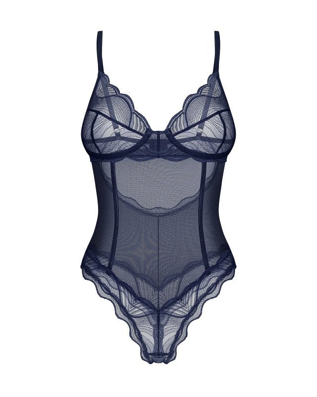 Body Obsessive Nightly Blue Crotchless Teedy XS-2XL