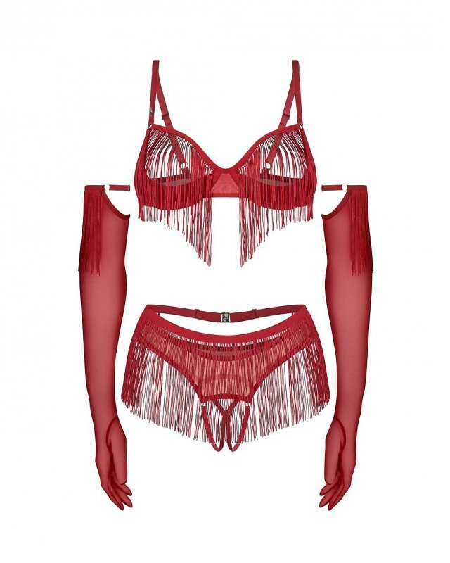 Komplet Obsessive Rossay S-3XL