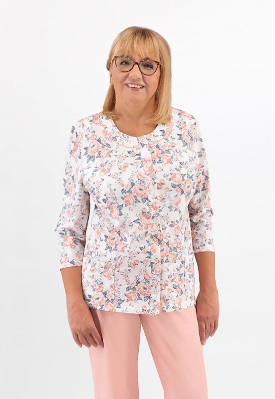 Piżama Martel Maria II 201 3/4 3XL-4XL damska rozpinana