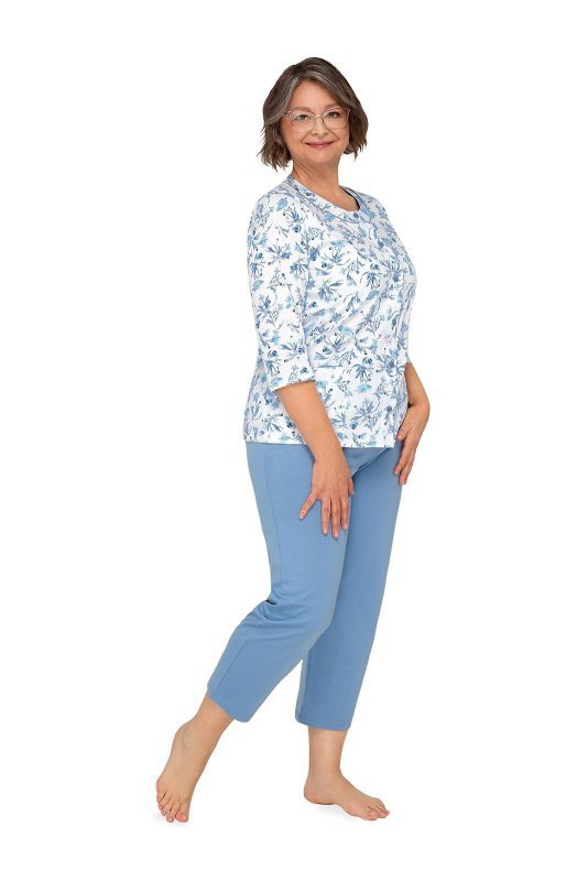 Piżama Martel Maria II 201 3/4 3XL-4XL damska rozpinana