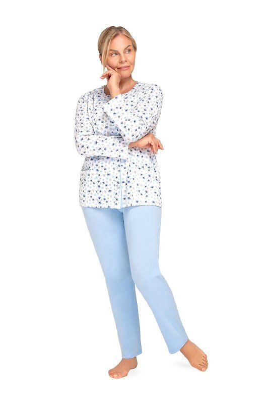 Piżama Martel Maria III 202 dł/r 3XL-4XL damska rozpinana