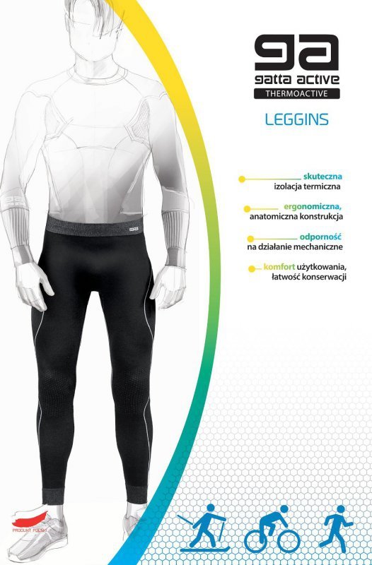 Legginsy Gatta 44017 Blanc Basic Thermoactive M-3XL