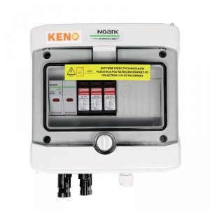 Rozdzielnica przyłączeniowa DC z ogranicznikiem przepięć 1000V typu 2, 1x łańcuch PV, 1x MPPT, zab. przet. 2x15A