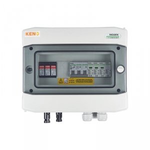 Rozdzielnica przyłączeniowa DC+AC z ogranicznikiem przepięć 1000V typu 1+2, 1x łańcuch PV, 1x MPPT // ogr. AC typ 1+2, 10A 3-F