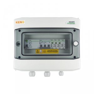 Rozdzielnica przyłączeniowa AC z ogranicznikiem przepieć typ 1+2, 40A 3-F, RCD 100mA typ A