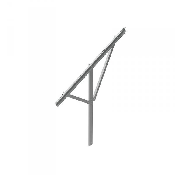 Podpora główna dwuramienna w powłoce ZM (bez śrub). Dedykowana do montażu modułów w układzie dwa pion w wymiarze do 1800mm