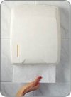 Pojemnik na ręczniki paierowe listki biały