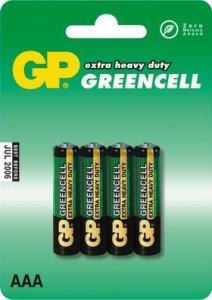 GP Bateria cynkowo-chlorkowa R03 Greencell BL/4