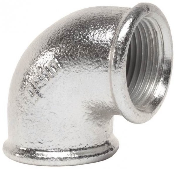Kolano ocynkowane DN20 GW-GW 3/4&quot;