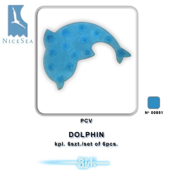 Mata łazienkowa Mini Dolphin niebieski