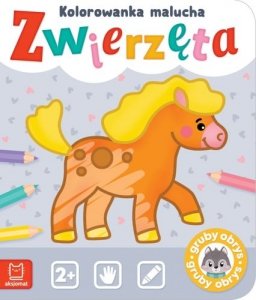 Zwierzęta. Kolorowanka malucha. Gruby obrys 