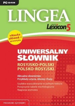 Uniwersalny słownik rosyjsko-polski polsko-rosyjski. Lingea Lexicon 5. Płyta CD - stan outletowy