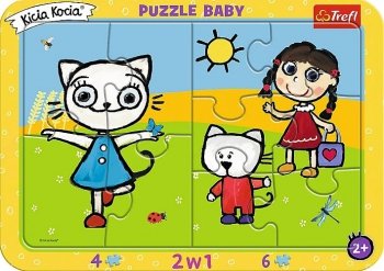 Kicia Kocia. Puzzle baby 2w1