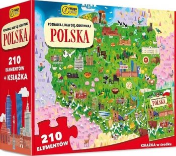 Poznawaj, baw się, odkrywaj. Polska. Puzzle + książka