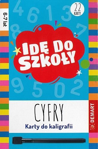 Idę do szkoły. Cyfry. Karty do kaligrafii - uszkodzone pudełko