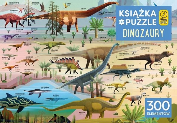 Dinozaury. Książka i puzzle 300 elementów, Rachel Firth