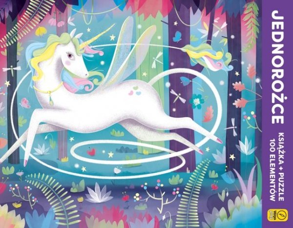 Jednorożce. Książka i puzzle 100 elementów, Irena Trevisan, Anna Paszkiewicz