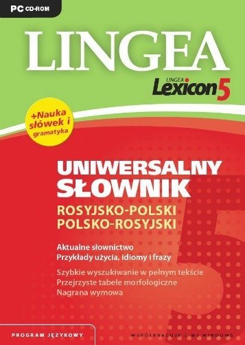 Uniwersalny słownik rosyjsko-polski polsko-rosyjski. Lingea Lexicon 5. Płyta CD