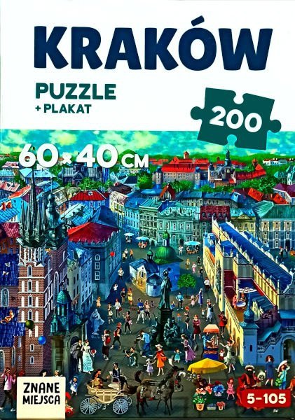 Kraków puzzle + plakat (200 el.), Nadiia Doicheva-But