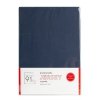 Prześcieradło jersey z gumką 160x200 cm z bawełny kolor granatowy 125 g/m2 Design 91