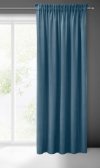PIERRE CARDIN zasłona SIBEL z miękkiego i delikatnego welwetu, 140x270cm niebieska