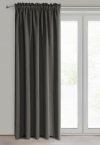 DESIGN 91 Zasłona PARISA z gładkiej tkaniny zaciemniającej typu BLACKOUT 135x270cm grafit