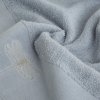 Ręcznik LORI WAŻKA - 70x140 szary ze srebrnym zdobieniem - PREMIUM
