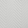 EUROFIRANY PREMIUM Narzuta LEN z tkaniny o strukturze lnu pikowana w wzór jodełki 200x220cm biały