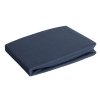 Prześcieradło jersey z gumką 140x200 cm z bawełny kolor granatowy 125 g/m2 Design 91 