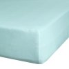 Prześcieradło jersey z gumką 140x200 cm z bawełny kolor miętowy 125 g/m2 Design 91 