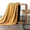 DESIGN 91 Koc CINDY 4 miękki i miły w dotyku z wytłaczanym wzorem 170x210 cm Musztardowy