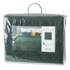 EUROFIRANY PREMIUM narzuta MILO z welwetu strukturalnego pikowana w geometryczny wzór metodą hot press 170x210 zielony