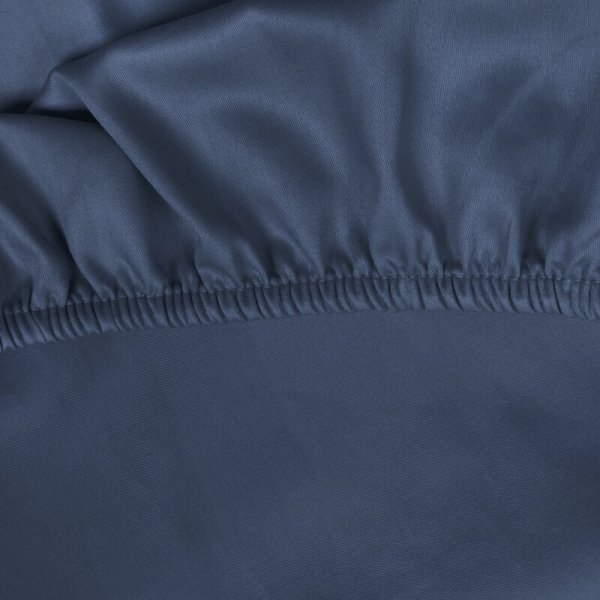 Prześcieradło jersey z gumką 140x200 cm z bawełny kolor granatowy 125 g/m2 Design 91 