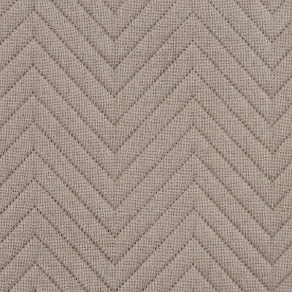 EUROFIRANY PREMIUM Narzuta LEN z tkaniny o strukturze lnu pikowana w wzór jodełki 220x240cm beżowy
