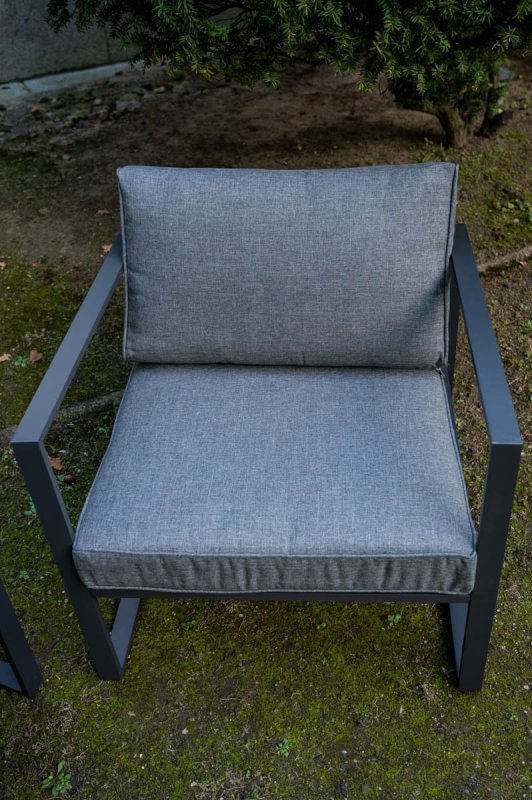 Duży fotel aluminiowy na taras MOSTRARE