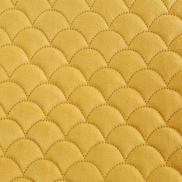Narzuta dekoracyjna 220x240 Ariel musztardowa welurowa Eurofirany