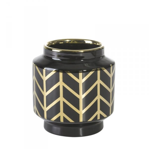 WAZON DEKORACYJNY EMERA1 (03) FI 12 X 13 CM CZARNY