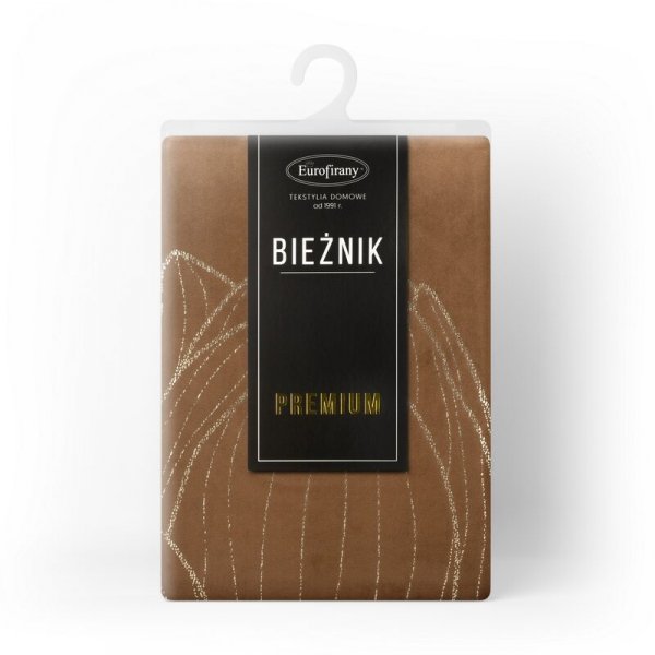 OBRUS BLINK 12 35 X 140 CM BRĄZOWY