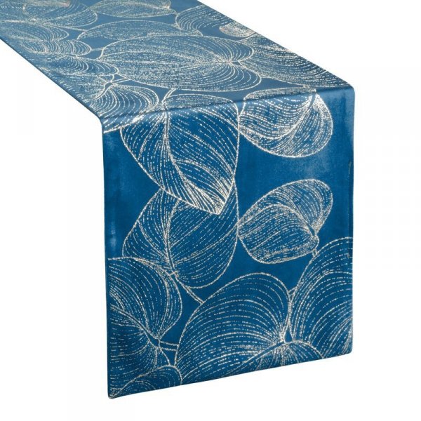 OBRUS BLINK 16 35 X 140 CM GRANATOWY