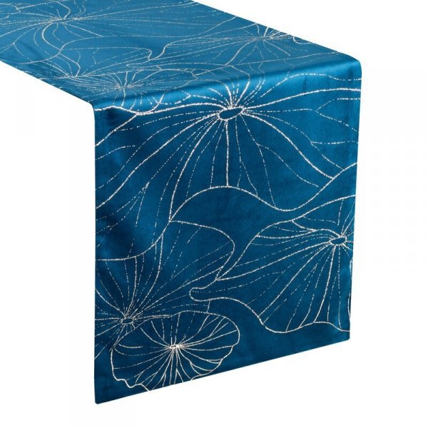 OBRUS BLINK 18 35 X 140 CM GRANATOWY