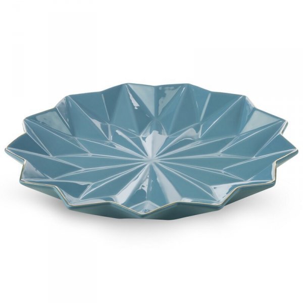 PATERA DEKORACYJNA ALANI 33 X 33 X 4 CM NIEBIESKI