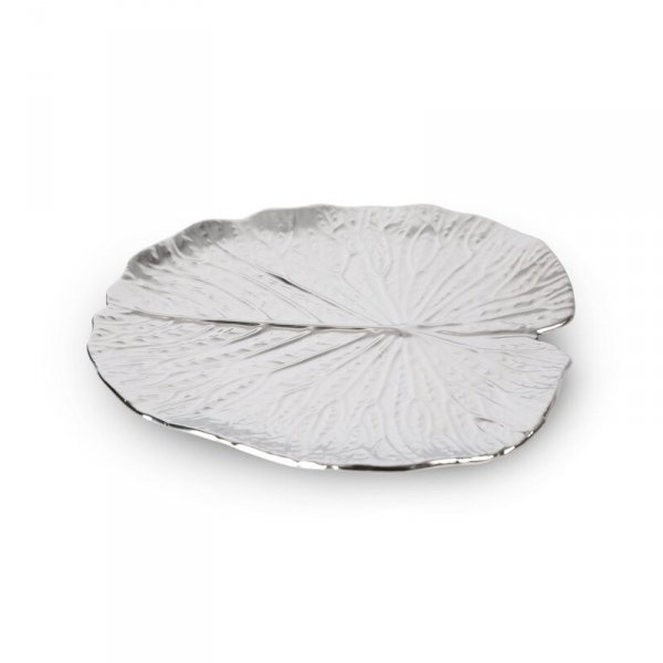 PATERA DEKORACYJNA KALINA (02) 27 X 27 X 2 CM SREBRNY