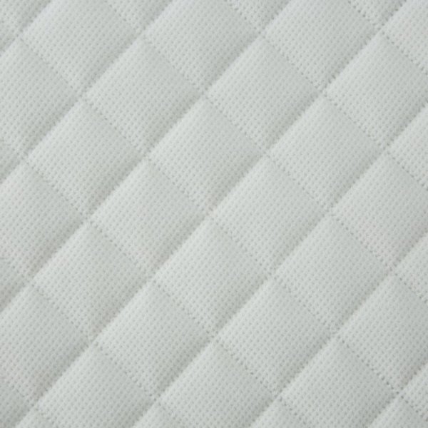 EUROFIRANY PREMIUM narzuta MILO z welwetu strukturalnego pikowana w geometryczny wzór metodą hot press 170x210 biały