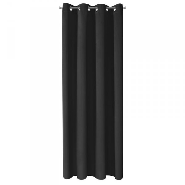 ZASŁONA GOTOWA D91 PARISA 140 X 250 CM CZARNY