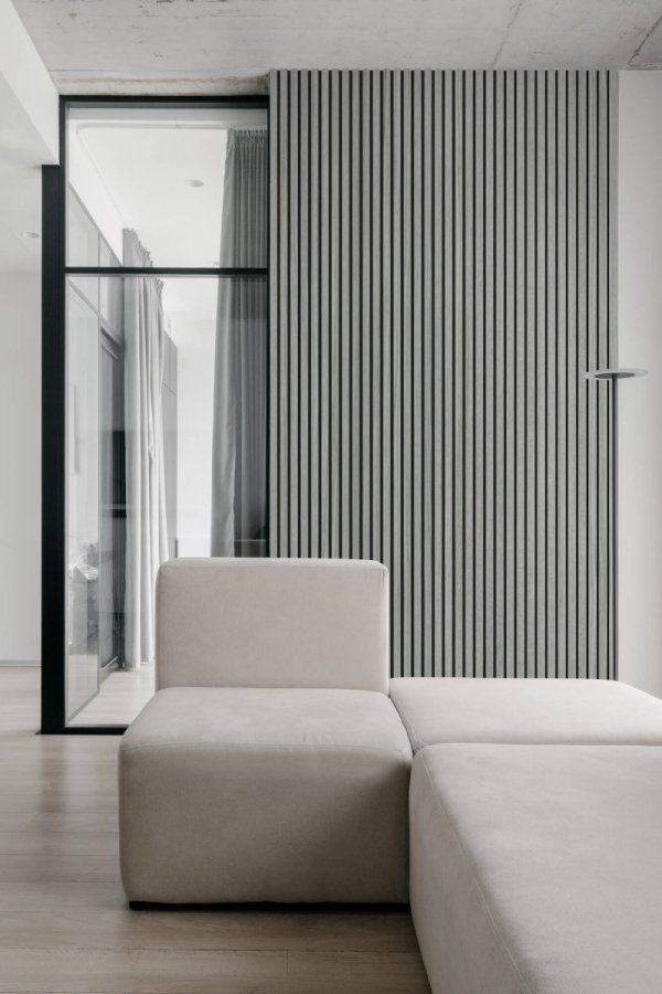 Lamele ścienne Veneer 28,5cm x 270cm - Szary - Lamelio