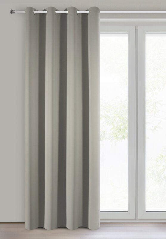 ZASŁONA GOTOWA D91 PARISA 135 X 250 CM CIEMNOBEŻOWY/CAPPUCINO 