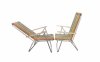lezak-krzeselko-aluminiowe-z-drewnianym-podlokietnikiem dwie pozycje