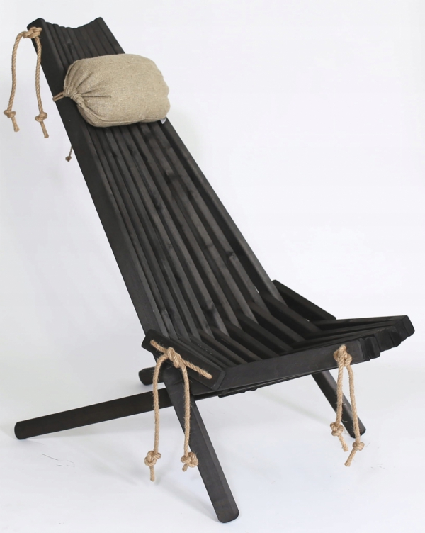 Leżak Fotel drewniany EcoFurn EcoChair Brzoza Brązowa