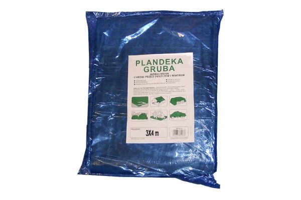 Plandeka uniwersalna, 70 gr/m2 wymiar 3 x 4 m